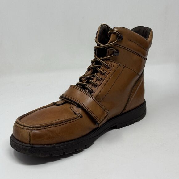 Rockport XCS Chukka Boots Mens 11 M Brown Leather Cross Strap High Ankle Lace Up main image 4